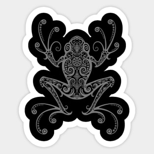 Intricate Dark Tree Frog Sticker